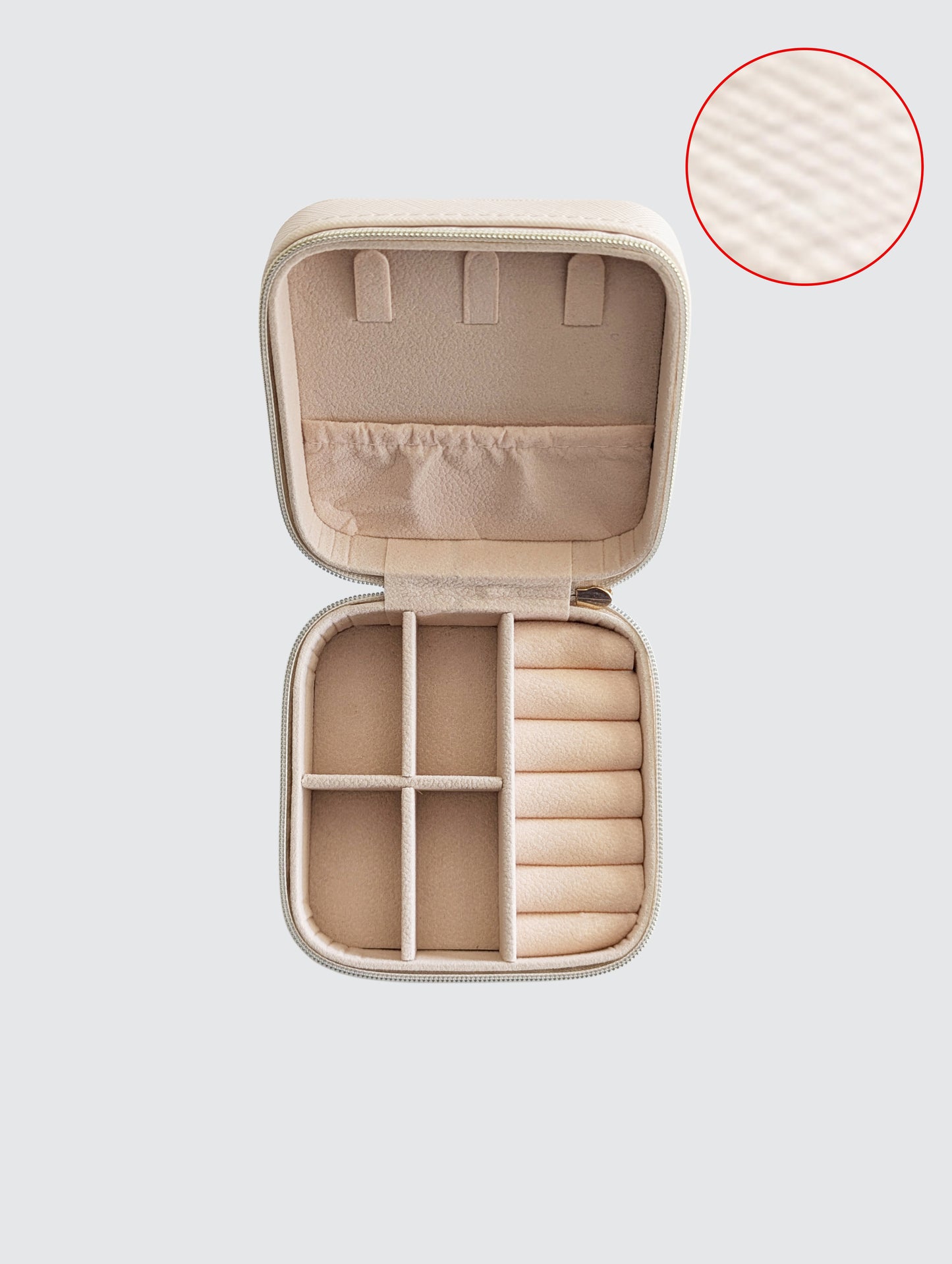 Travel Jewelry Box - Beige