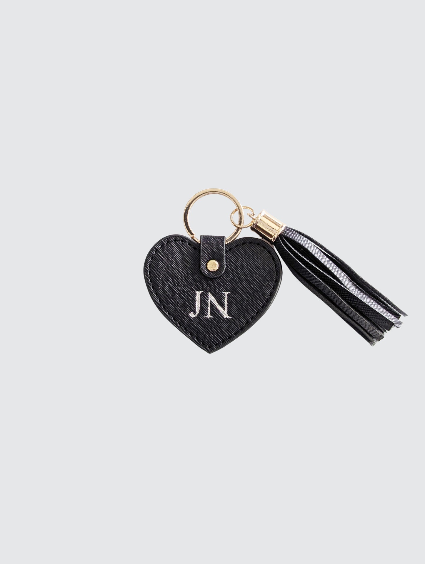 Love Heart Keyring - Black