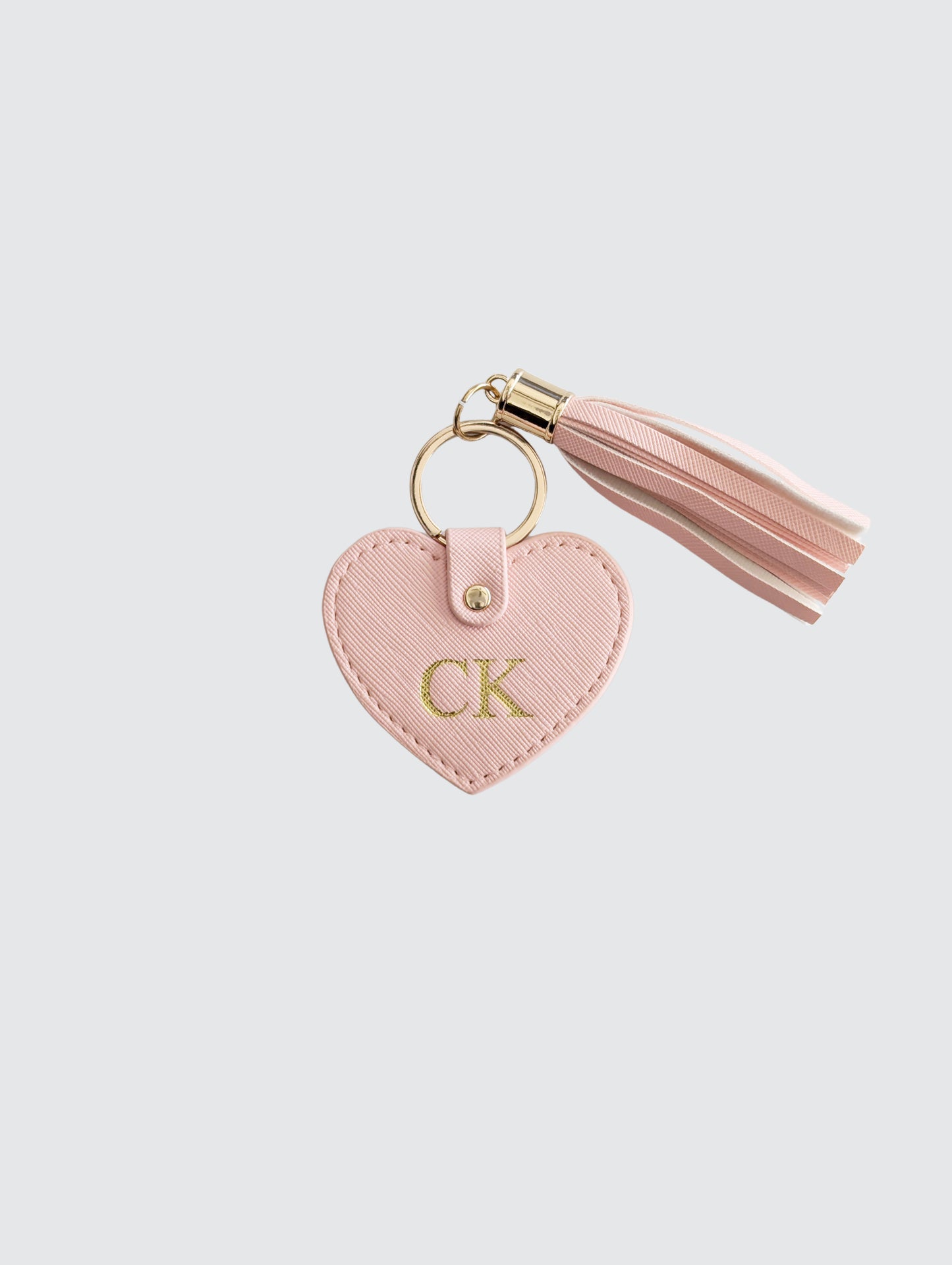 Love Heart Keyring - Pink