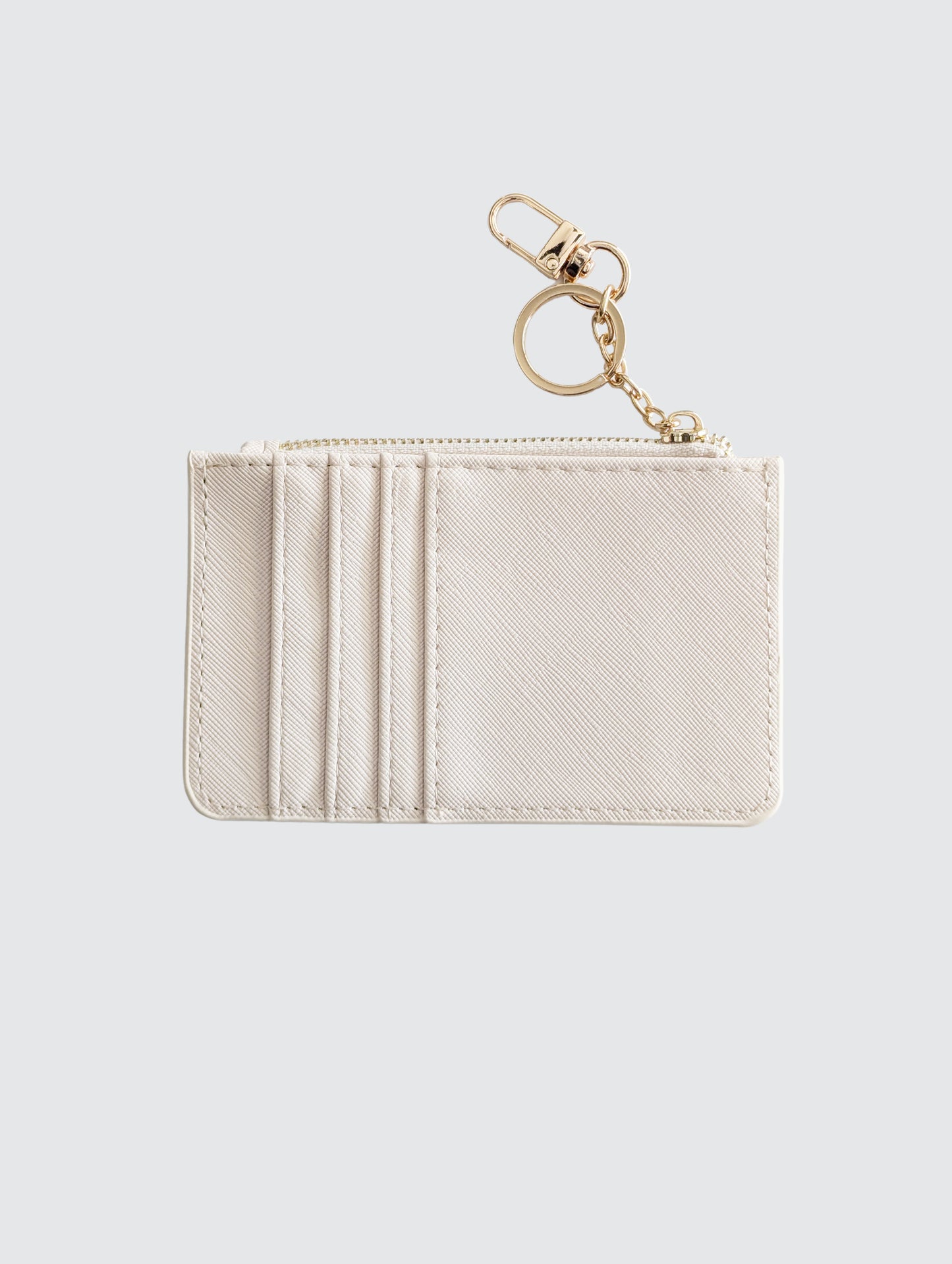Classic Monogram Key Wallet - Beige