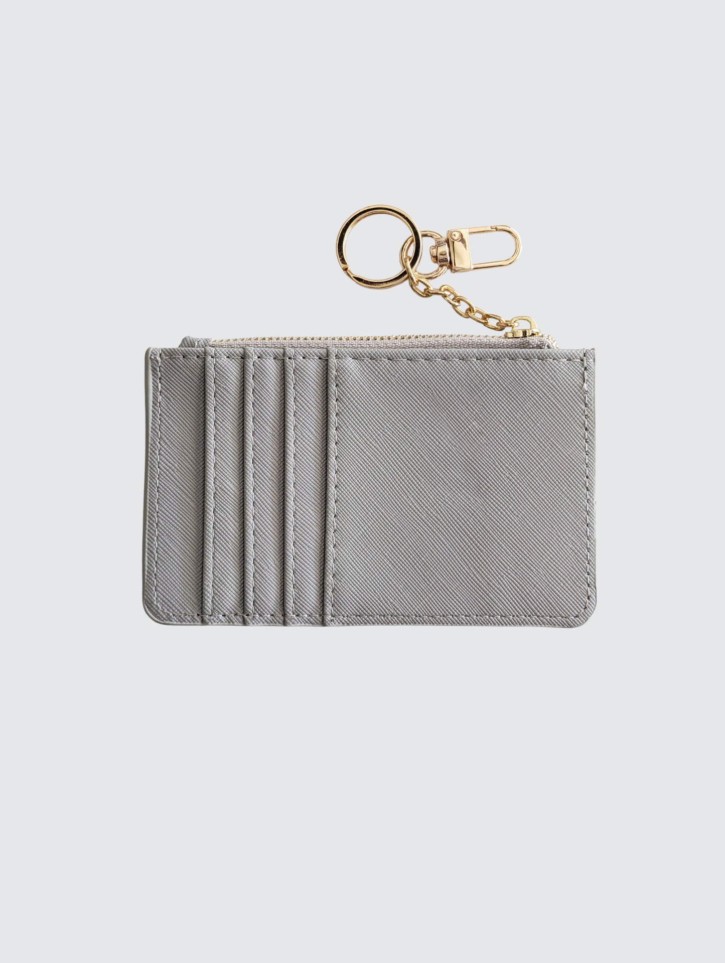 Classic Monogram Key Wallet - Grey