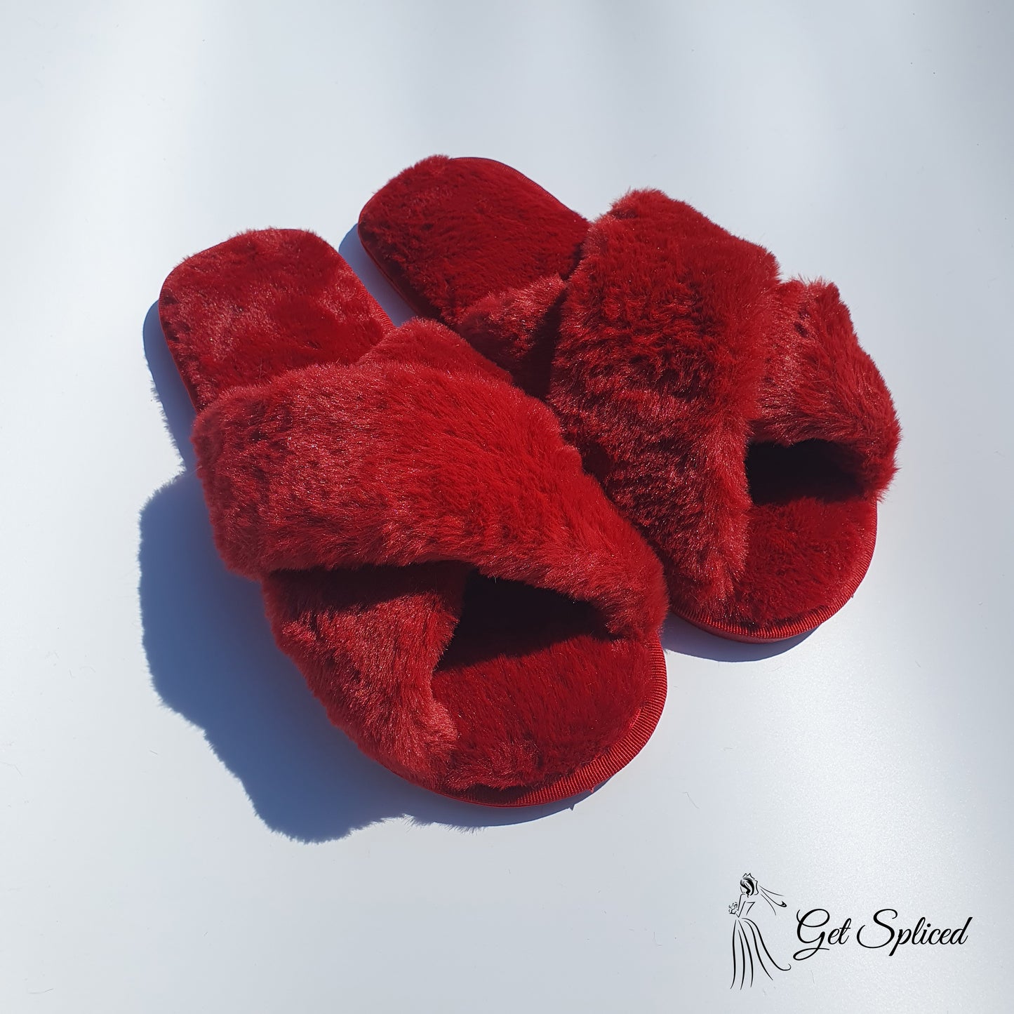 Crossover Bridal Slippers - Get Spliced