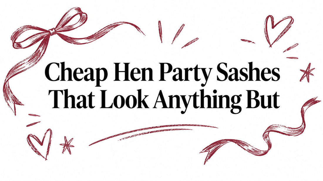 Cheap Hen Party Sashes That Look Anything But