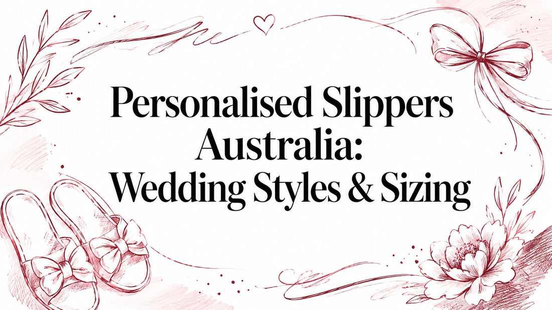 Personalised Slippers Australia: Wedding Styles & Sizing
