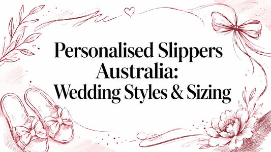 Personalised Slippers Australia: Wedding Styles & Sizing