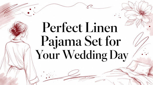Perfect Linen Pajama Set for Your Wedding Day