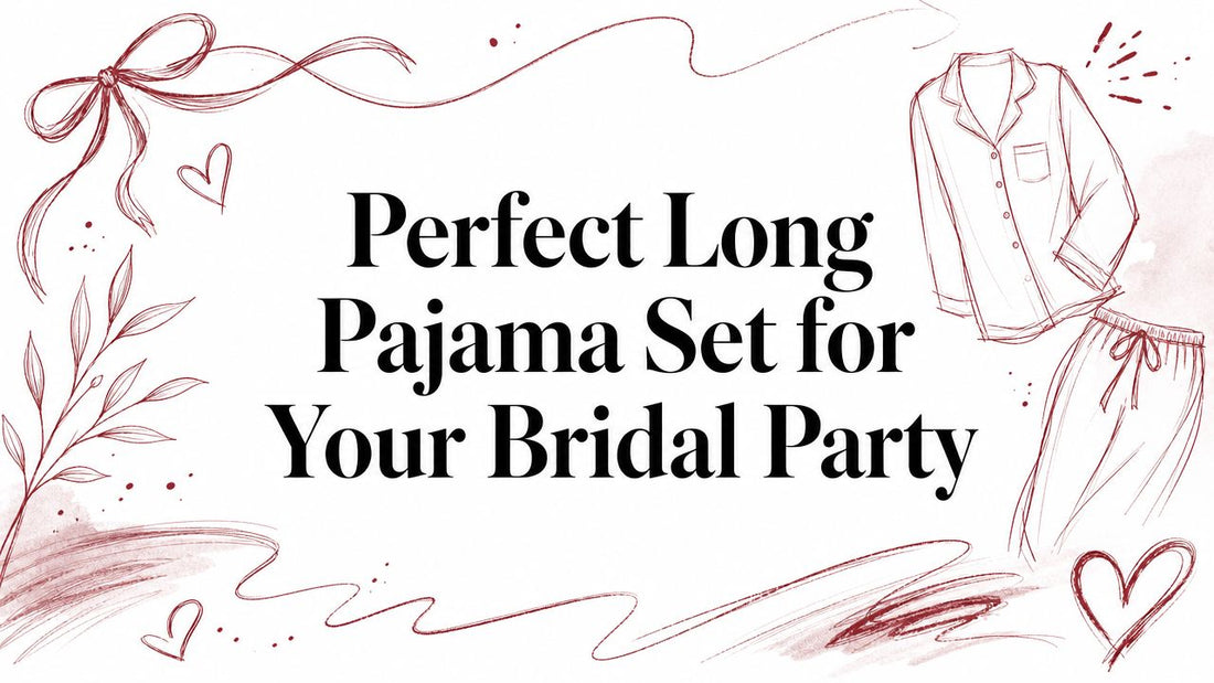 Perfect Long Pajama Set for Your Bridal Party