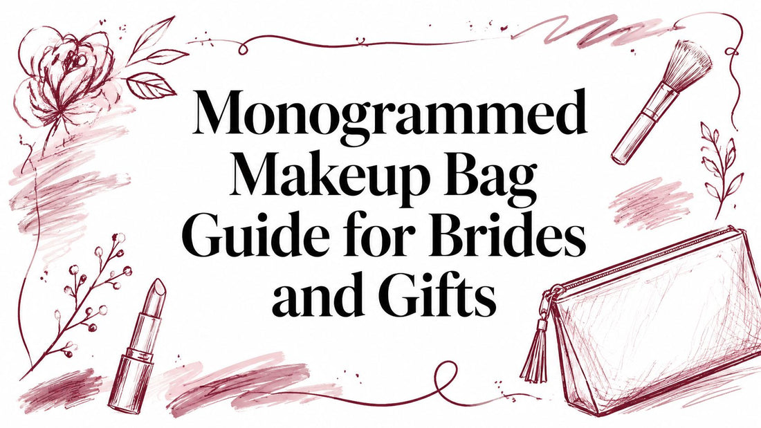 Monogrammed Makeup Bag Guide for Brides and Gifts