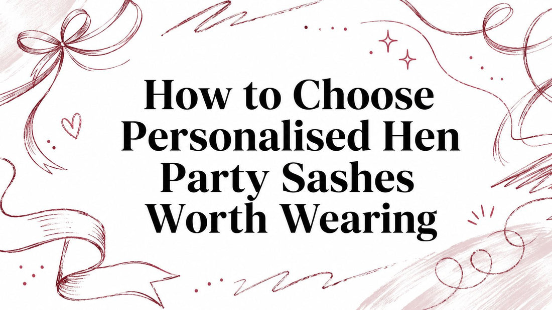 How to Choose Personalised Hen Party Sashes Worth Wearing