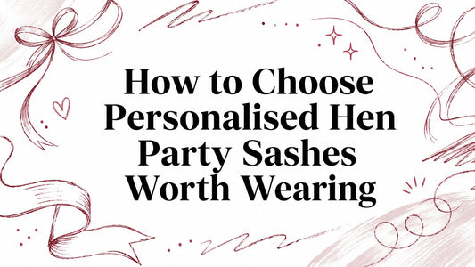 How to Choose Personalised Hen Party Sashes Worth Wearing