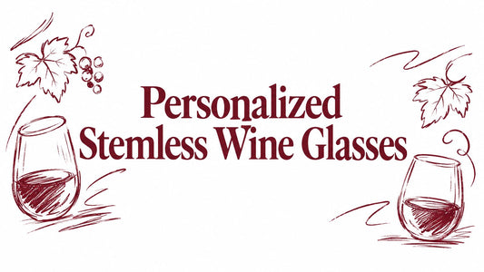 Personalized Stemless Wine Glasses