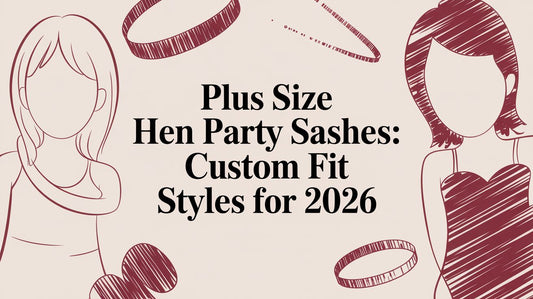 Plus Size Hen Party Sashes: Custom Fit Styles for 2026