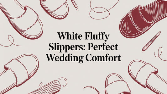 White Fluffy Slippers: Perfect Wedding Comfort
