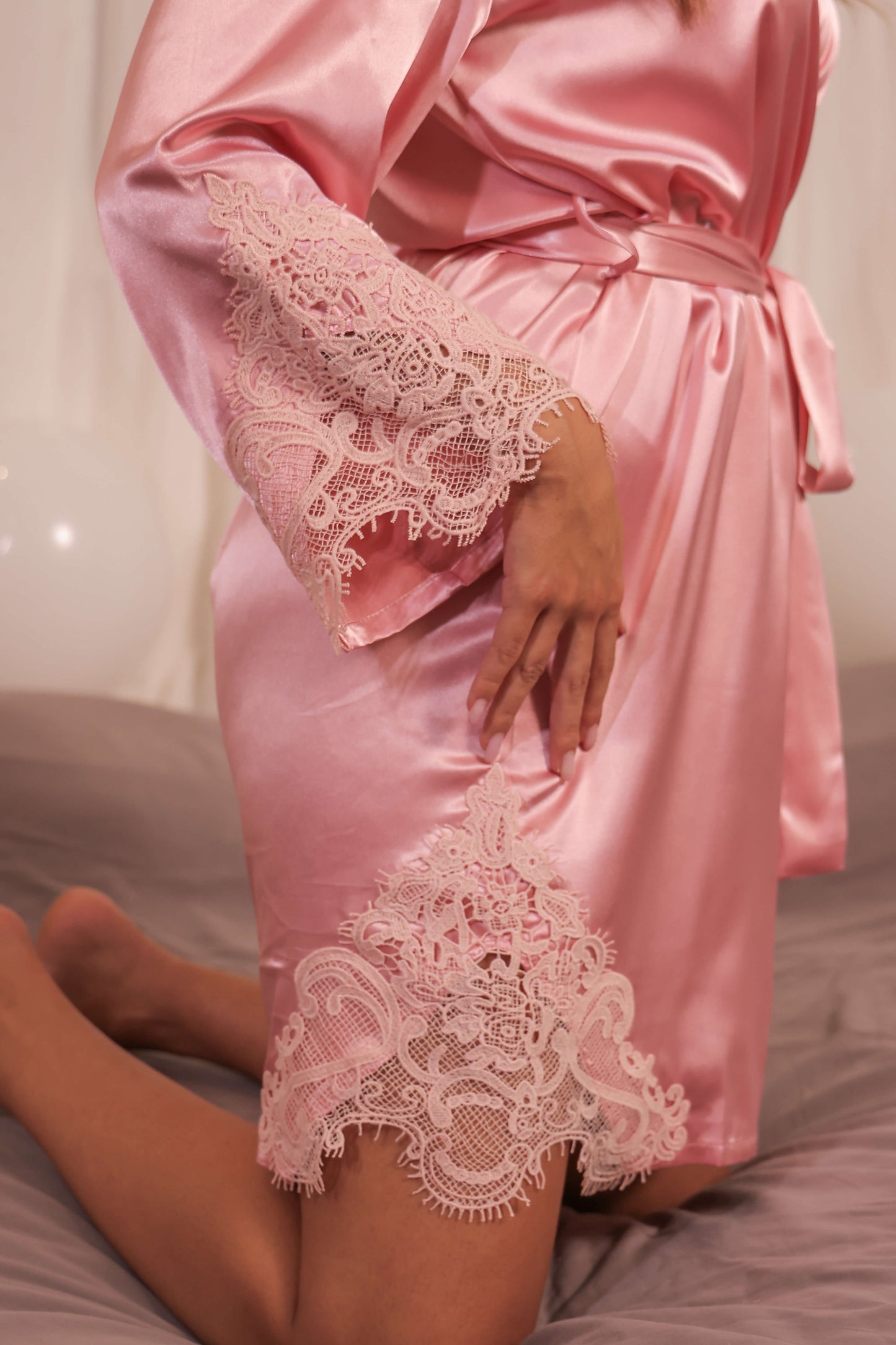 Denisa Lace Robe - Get Spliced