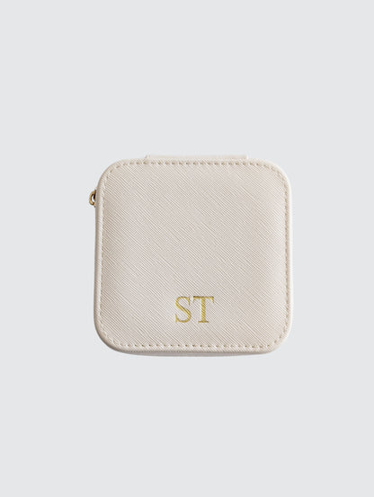 Travel Jewelry Box - Beige
