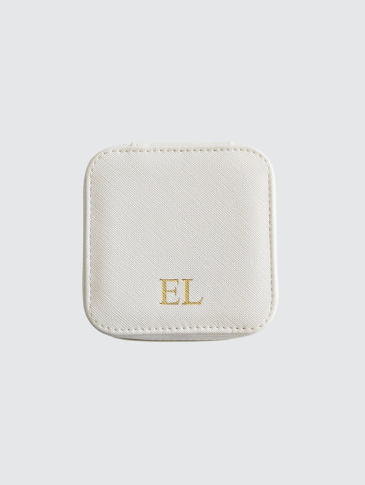 Travel Jewelry Box - White