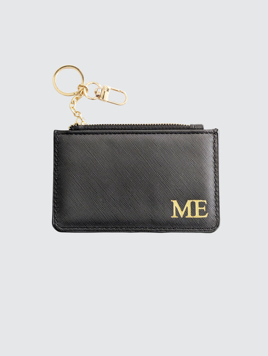 Classic Monogram Key Wallet - Black