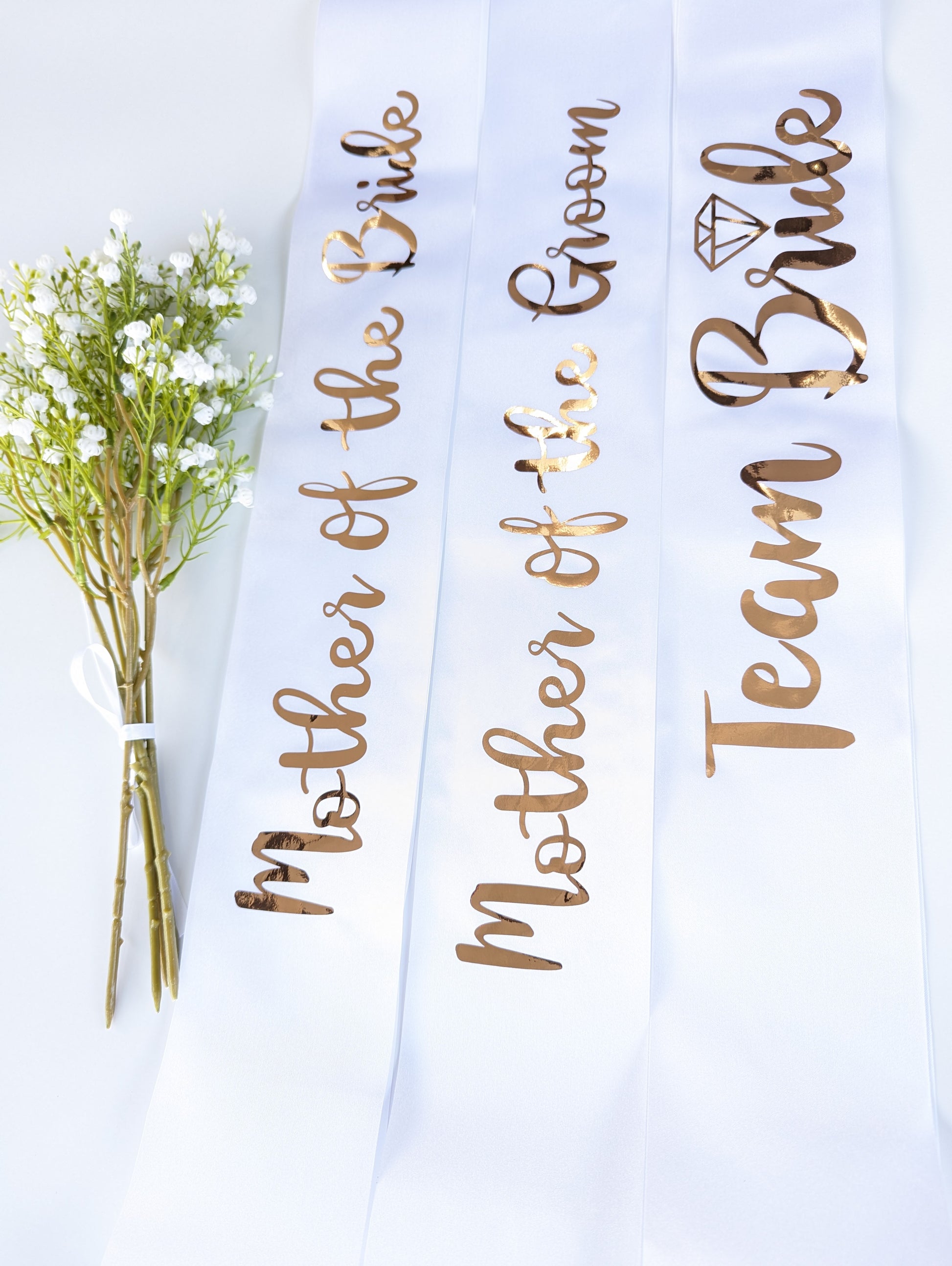 Bridal and Bridesmaid Customised Sashes for Hens Parties - Get Spliced