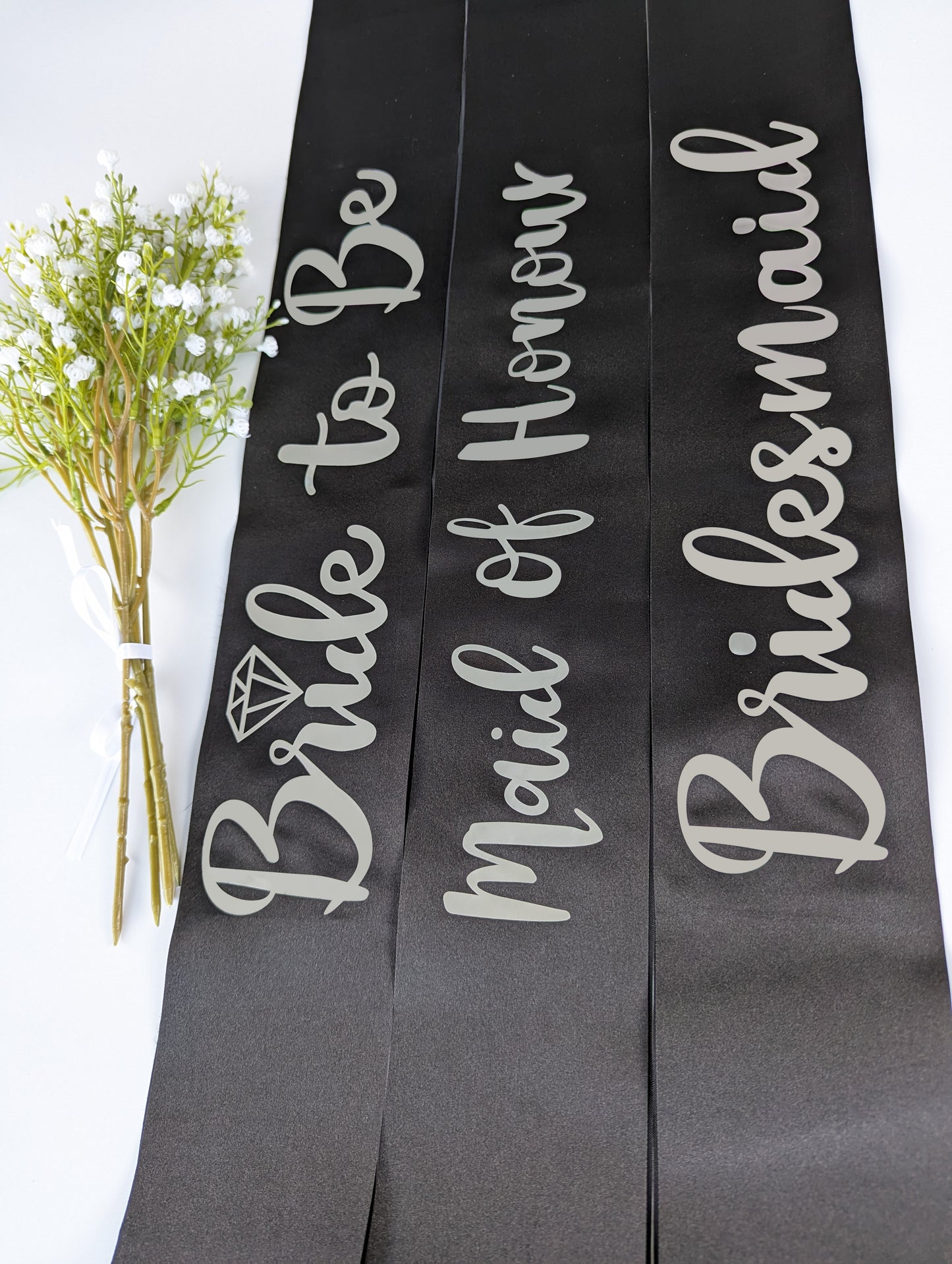 Bridal and Bridesmaid Customised Sashes for Hens Parties - Get Spliced