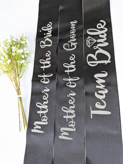 Bridal and Bridesmaid Customised Sashes for Hens Parties - Get Spliced