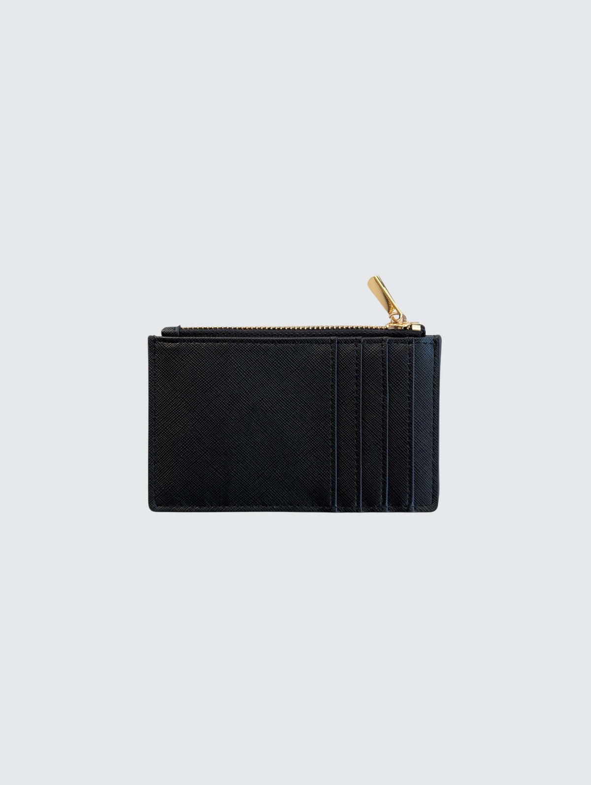 Zipper Cardholder Wallet - Black
