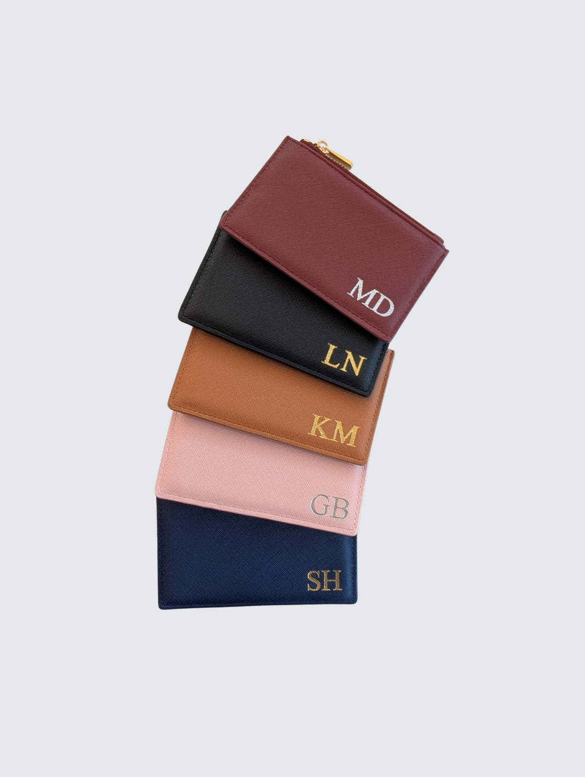 Zipper Cardholder Wallet - Navy