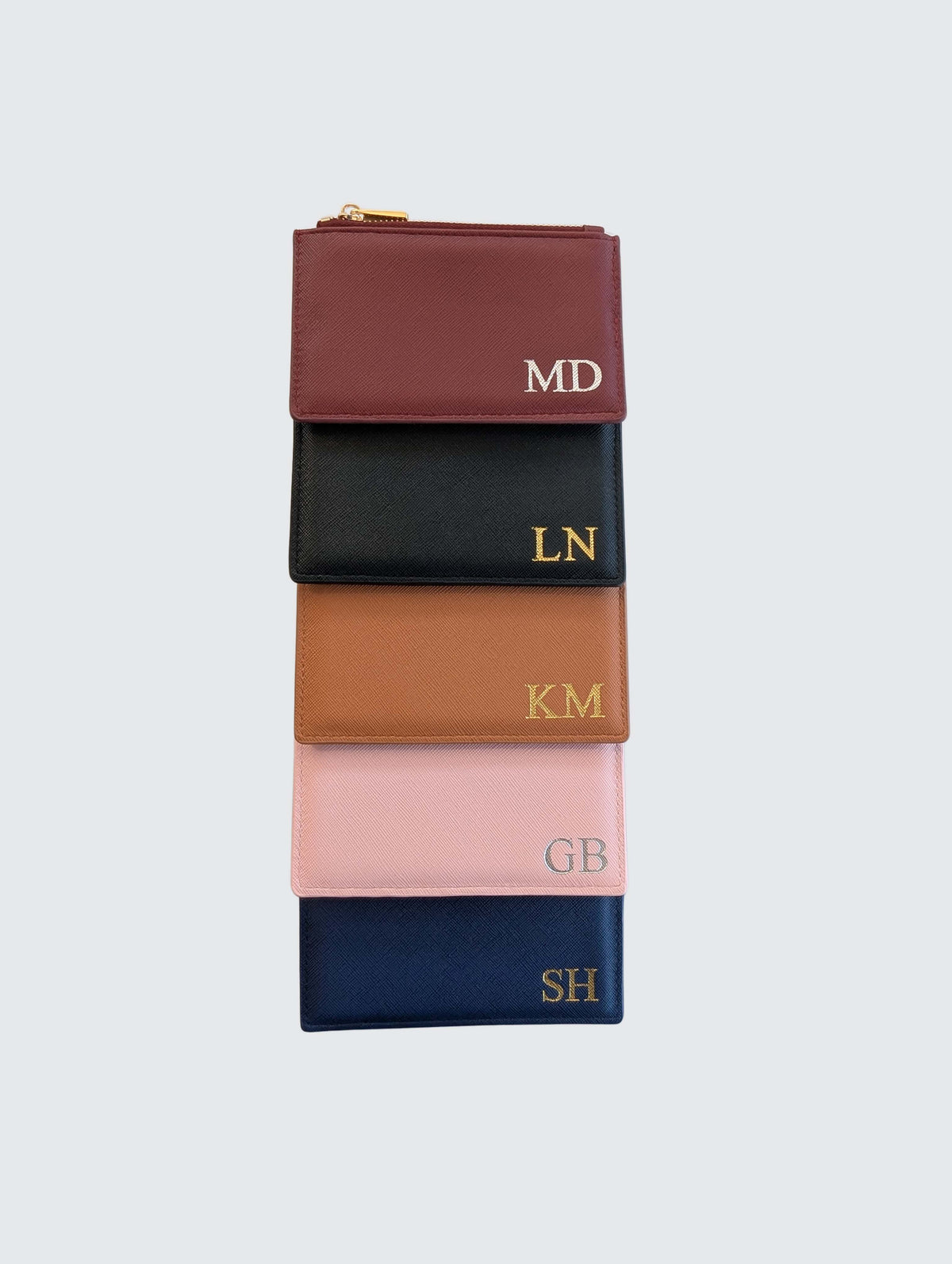 Zipper Cardholder Wallet - Navy