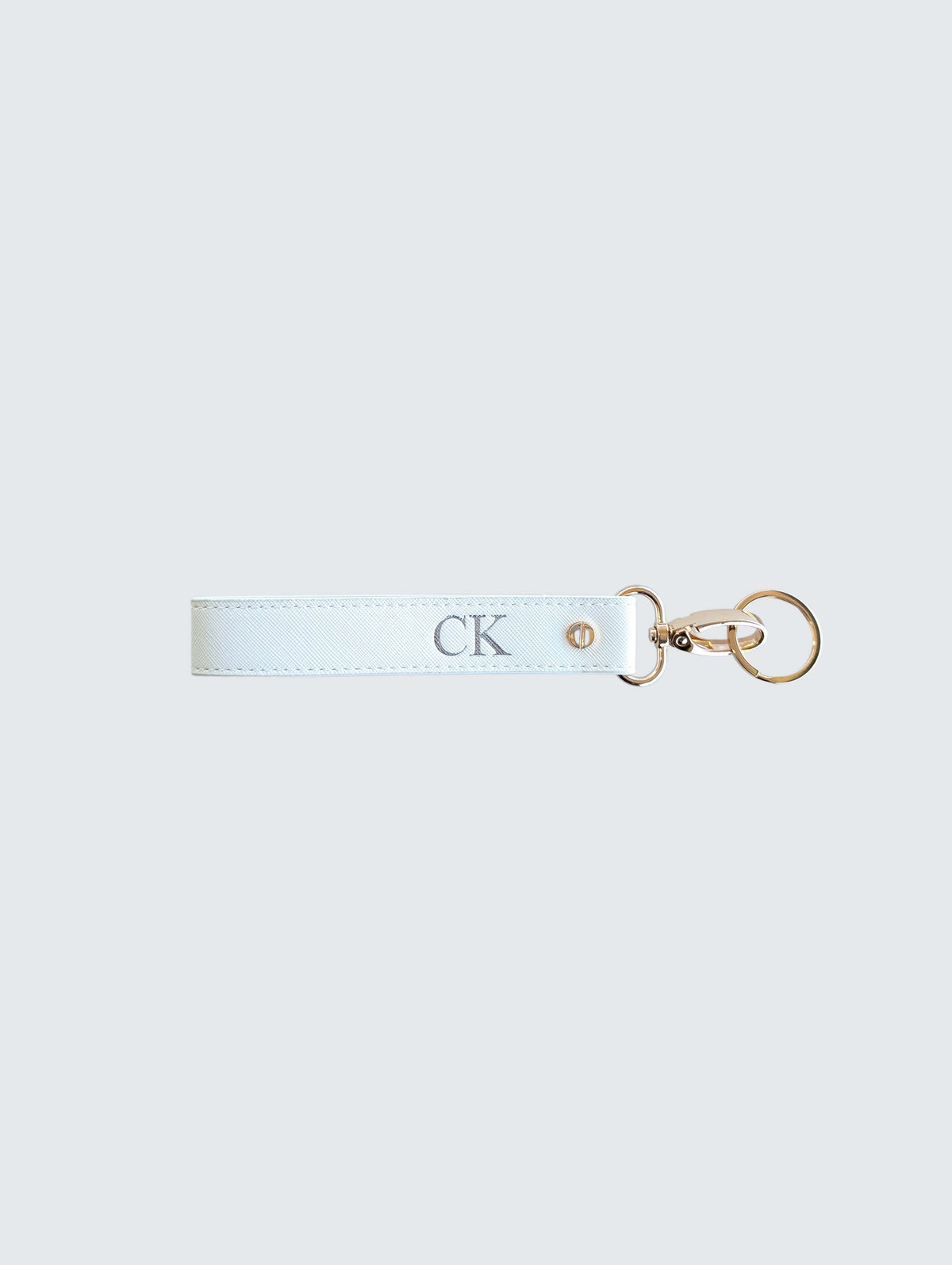 Wristlet Keychain - White