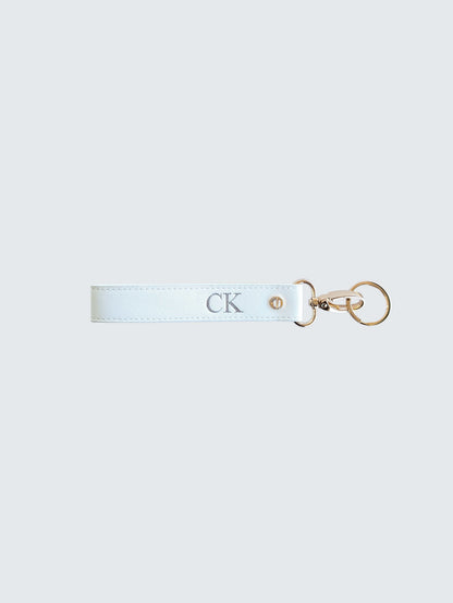 Wristlet Keychain - White