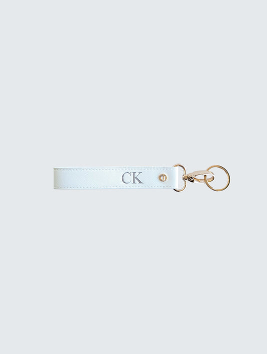 Wristlet Keychain - White