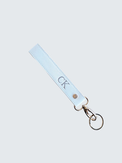 Wristlet Keychain - White