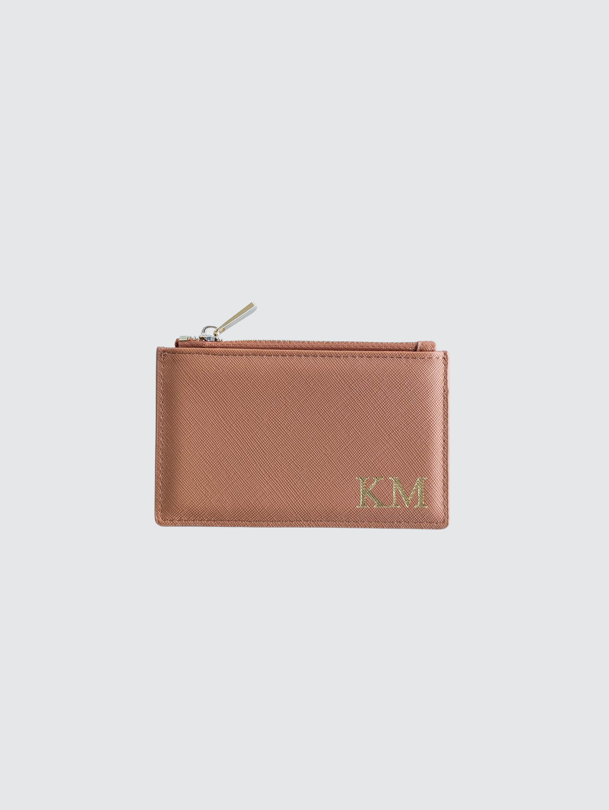 Zipper Cardholder Wallet - Brown