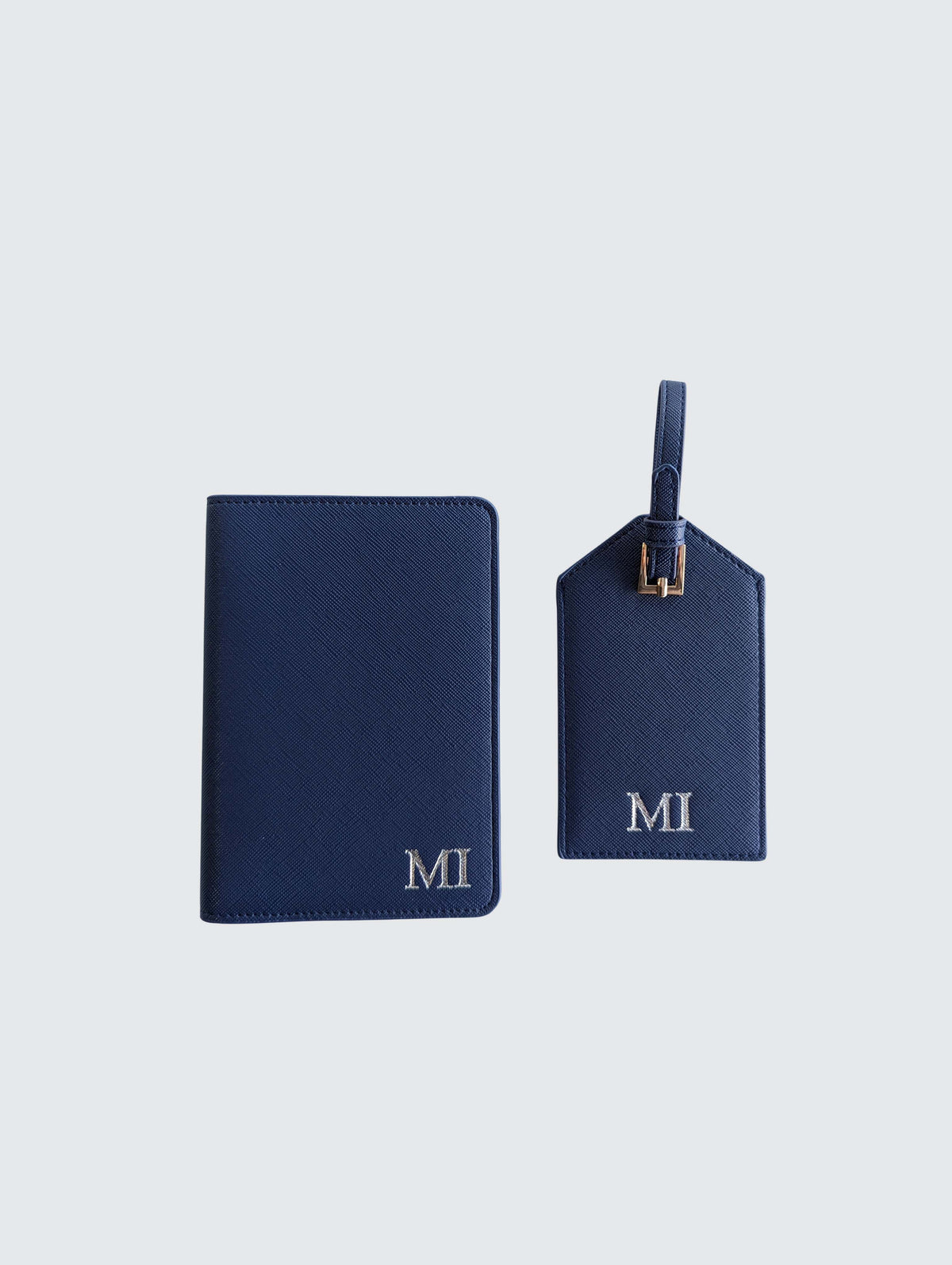 Passport Holder & Luggage Tag Bundle - Navy