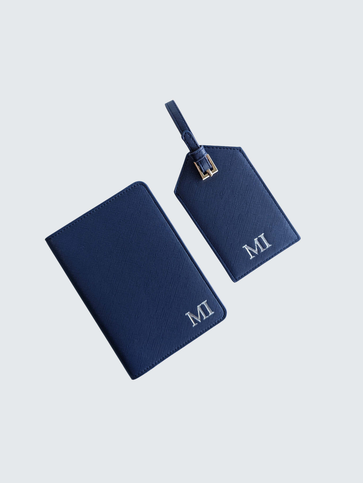 Passport Holder & Luggage Tag Bundle - Navy
