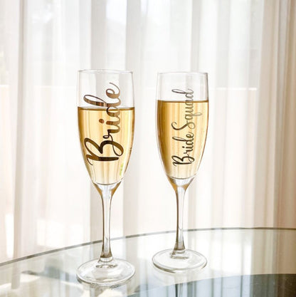 Personalised Wedding Glasses & Champagne Flutes