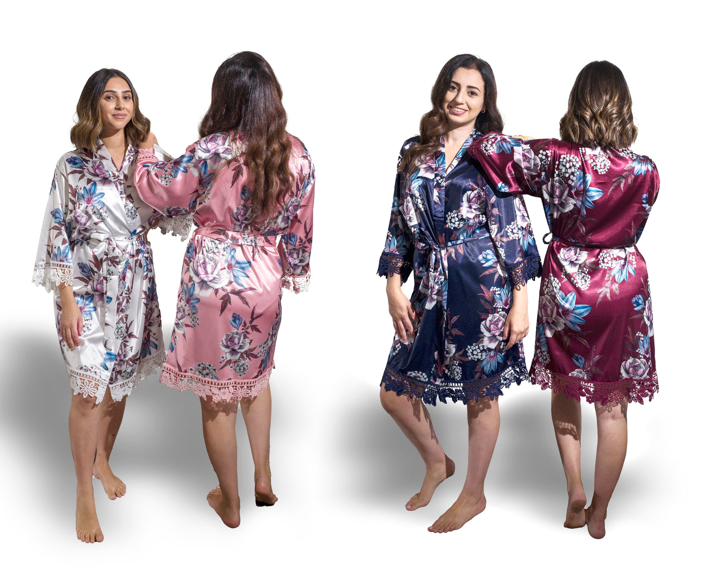 Iris Floral Lace Robe