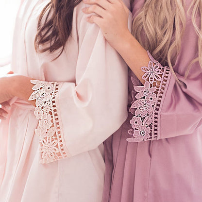 Lace Satin Bridal Robes
