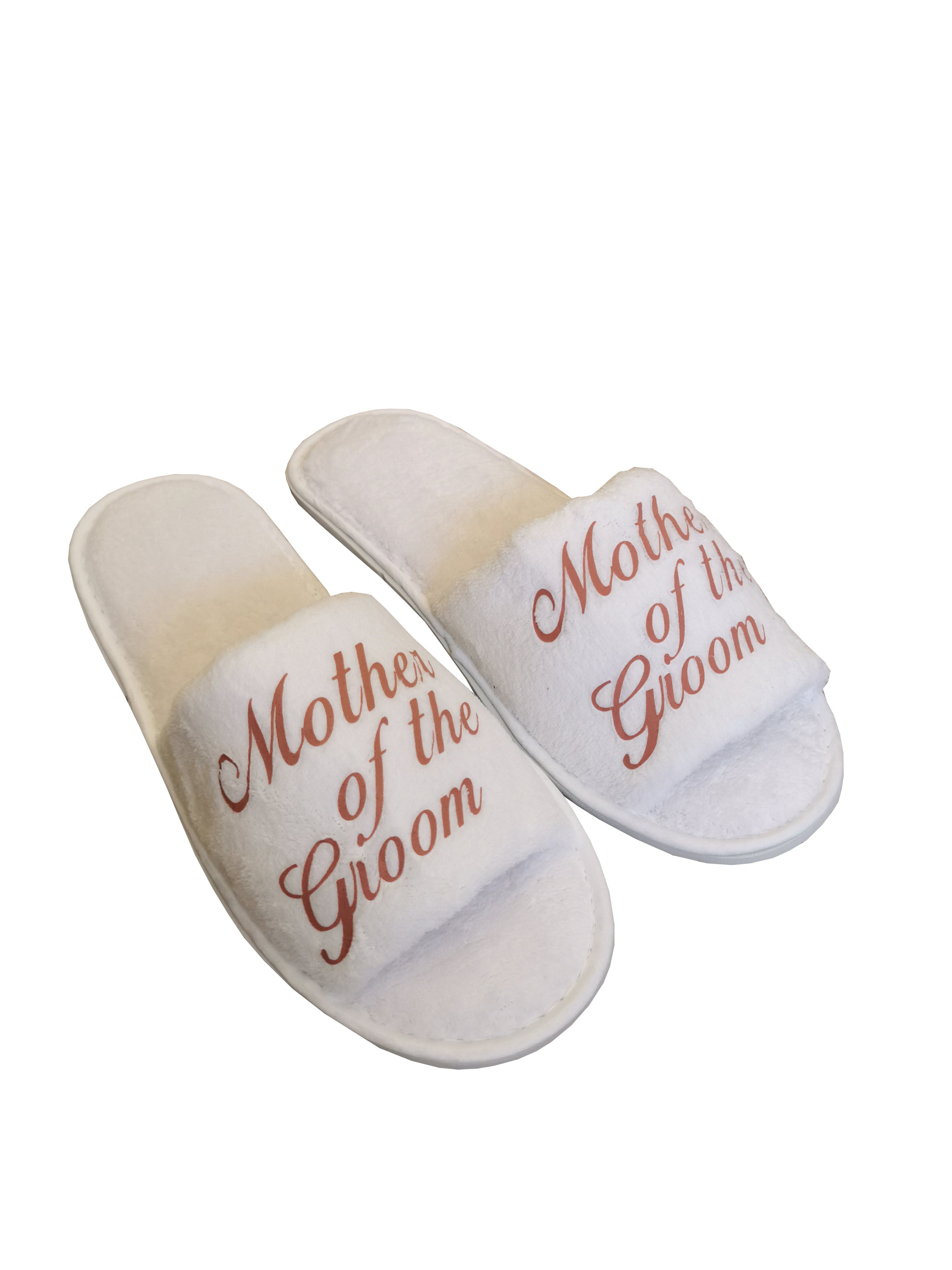 Bride groom slippers top