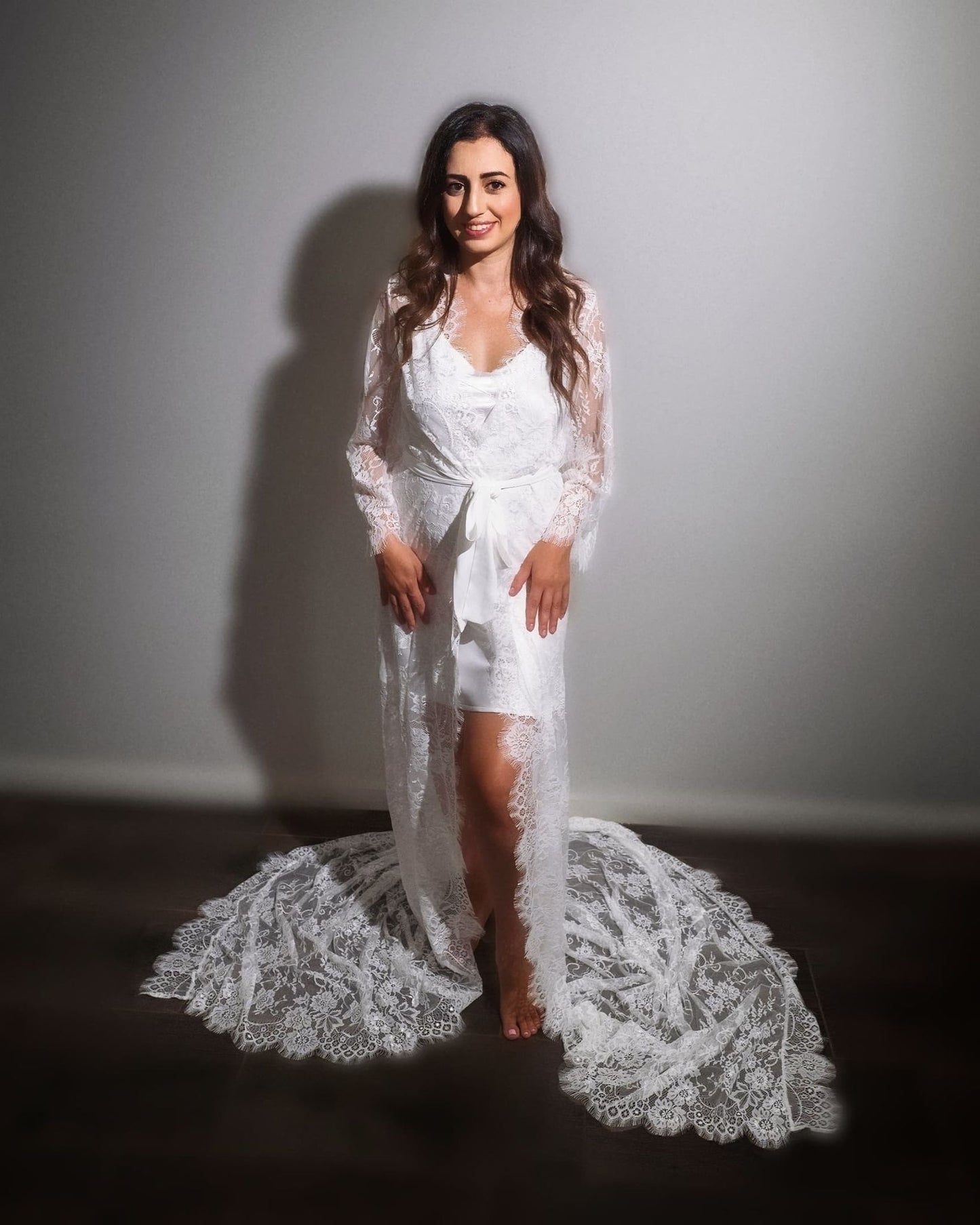 Sophia Lace Robe  Everything Lace Hire