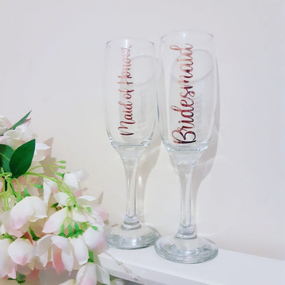 Personalised Wedding Glasses & Champagne Flutes