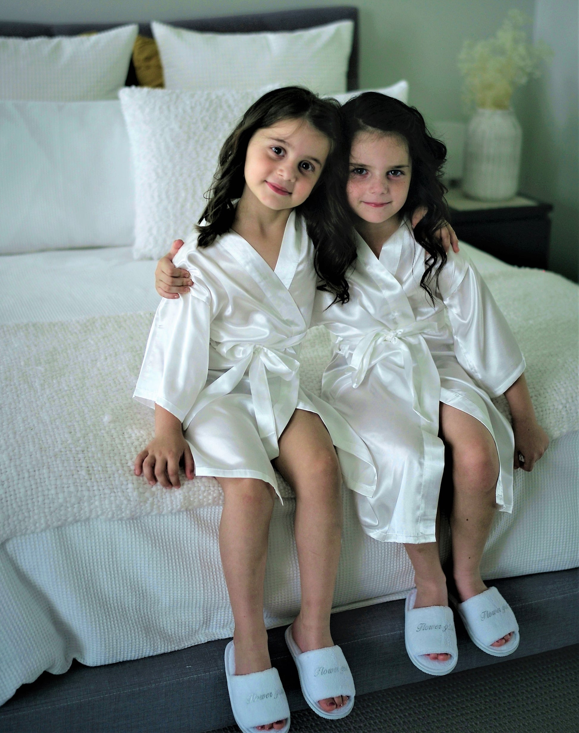 Flower Girl Robes made from high quality silk fabric
